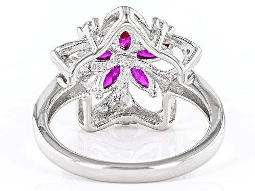 Bella Luce® 2.23ctw Lab Created Ruby And White Diamond Simulants Platinum Over Sterling Silver Ring - Size 6