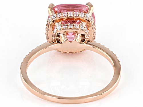 Bella Luce® 6.55ctw Pink And White Diamond Simulants Eterno™ Rose Ring (4.20ctw DEW) - Size 7