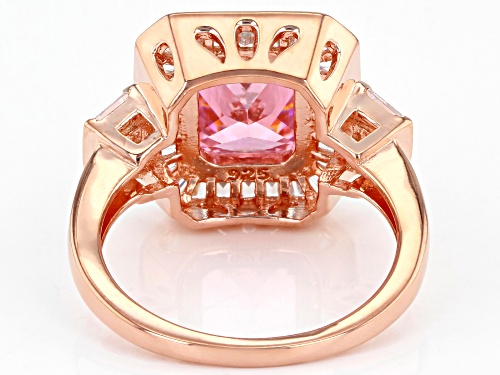 Bella Luce® 6.08ctw Pink And White Diamond Simulants Eterno™ Rose Ring (4.33ctw DEW) - Size 5