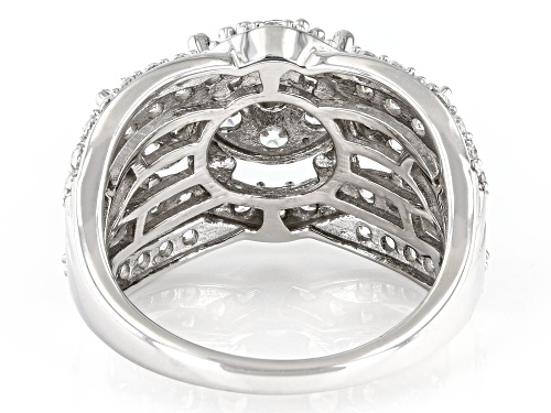 Bella Luce® 4.00ctw White Diamond Simulant Platinum Over Sterling Silver Ring (2.42ctw DEW) - Size 10