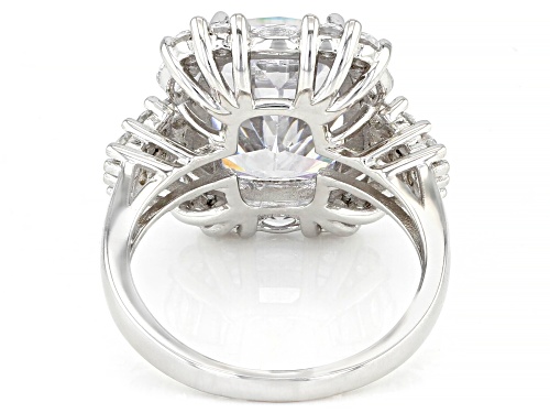 Bella Luce® 13.57ctw White Diamond Simulant Platinum Over Sterling Silver Ring(8.22ctw DEW) - Size 10