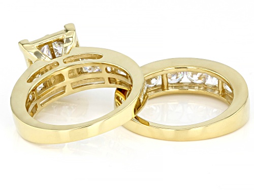Bella Luce® 6.20ctw White Diamond Simulant Eterno™ Yellow Ring With Band(3.76ctw DEW) - Size 10