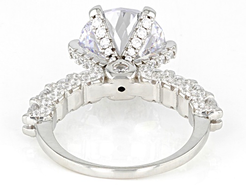 Bella Luce® 10.27ctw White Diamond Simulant Platinum Over Sterling Silver Ring (6.22ctw DEW) - Size 7