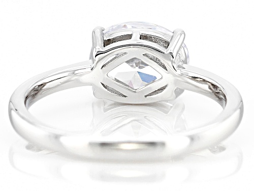 Bella Luce® 3.25ctw White Diamond Simulant Rhodium Over Sterling Silver Ring (1.96ctw DEW) - Size 10