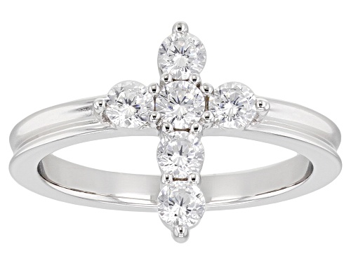 Bella Luce ® 4.08ctw Rhodium Over Silver Cross Ring, Earring, and Pendant With Chain Set