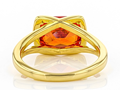 Bella Luce ® 5.00ctw Orange Sapphire Simulant Eterno ™ Yellow Ring (2.04ctw DEW) - Size 7