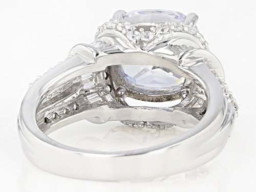 Bella Luce ® 10.17ctw Rhodium Over Sterling Silver Ring (5.10ctw DEW) - Size 8