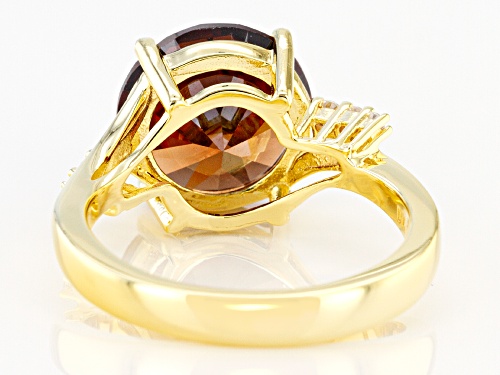 Bella Luce ® 8.54ctw Mocha And White Diamond Simulants Eterno™ Yellow Ring (5.00ctw DEW) - Size 11