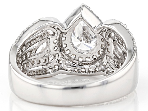Bella Luce ® 3.92ctw Rhodium Over Sterling Silver Ring (2.79ctw DEW) - Size 10