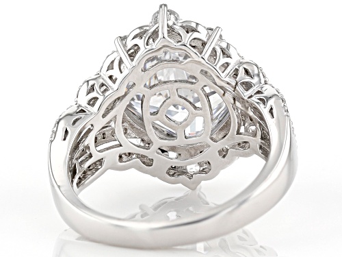 Bella Luce ® 9.61ctw Rhodium Over Sterling Silver Ring (4.66ctw DEW) - Size 10