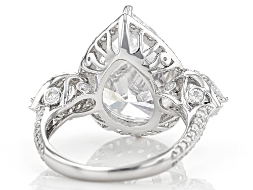 Bella Luce ® 13.21ctw Rhodium Over Sterling Silver Ring - Size 8