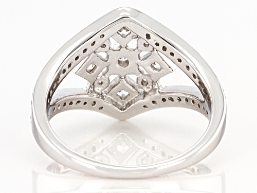Bella Luce ® 0.95ctw Rhodium Over Sterling Silver Ring (0.56ctw DEW) - Size 10