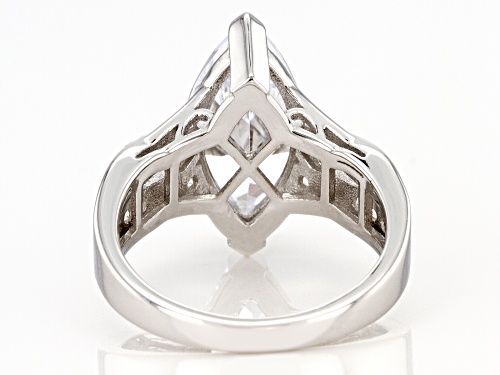 Bella Luce ® 6.69ctw Platinum Over Sterling Silver Ring (4.16ctw DEW) - Size 8