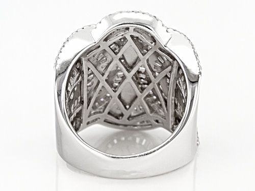 Bella Luce ® 6.80ctw Rhodium Over Sterling Silver Ring - Size 6