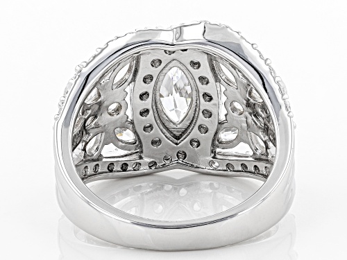 Bella Luce ® 4.80ctw Rhodium Over Sterling Silver Ring (3.27ctw DEW) - Size 7