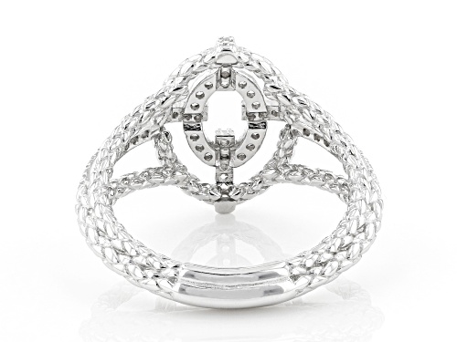 Bella Luce ® 0.45ctw Rhodium Over Sterling Silver Ring (0.25ctw DEW) - Size 8