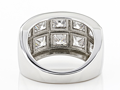 Bella Luce ® 6.60ctw Platinum Over Sterling Silver Ring (3.90ctw DEW) - Size 5