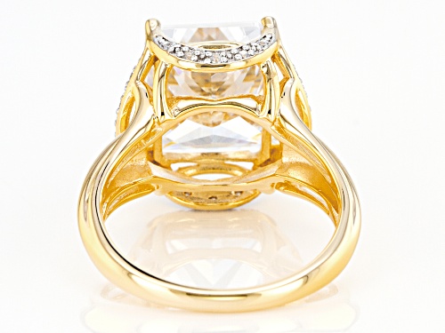 Bella Luce ® 12.04ctw Eterno™ Yellow And Rhodium Over Silver Ring (6.10ctw DEW) - Size 7