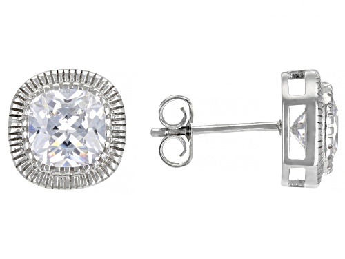 Bella Luce ® 9.35ctw White Diamond Simulant Rhodium Over Silver Jewelry Set (4.60ctw DEW)