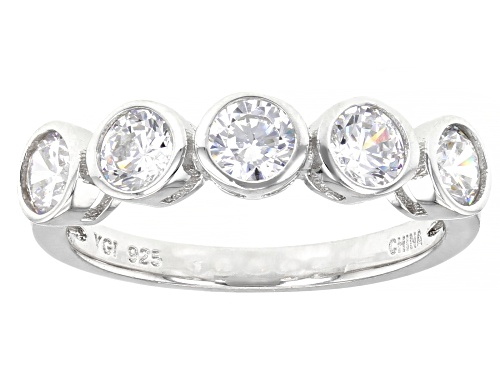 Bella Luce ® 6.49ctw White Diamond Simulant Rhodium Over Silver Ring And Earrings (3.81ctw DEW)