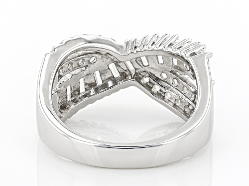 Bella Luce ® 2.79ctw White Diamond Simulant Platinum Over Sterling Silver Ring (1.94ctw DEW) - Size 6