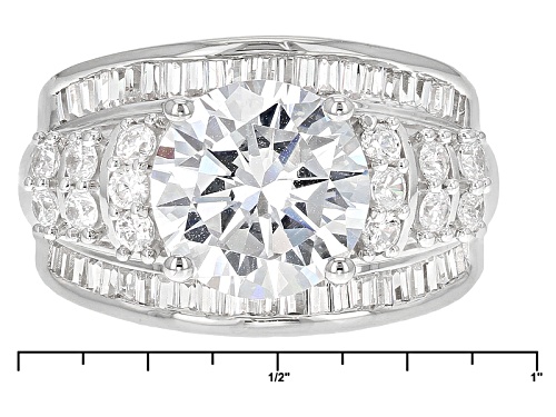 Bella Luce ® 8.88ctw Diamond Simulant Rhodium Over Sterling Silver Ring (5.17ctw Dew) - Size 12