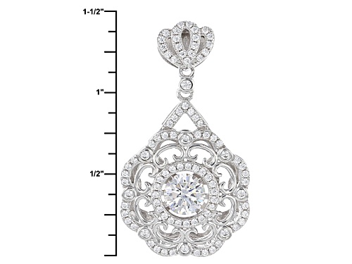 Bella Luce ® 2.87ctw Rhodium Over Sterling Silver 