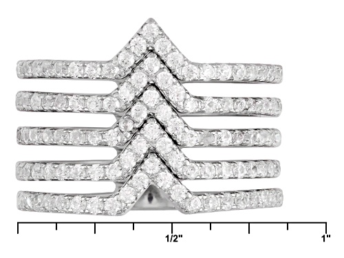 Bella Luce ® 1.26ctw Rhodium Over Sterling Silver Ring (.70ctw Dew) - Size 7
