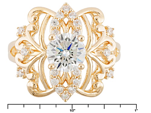 Bella Luce ® 2.63ctw White Diamond Simulant Eterno ™ Yellow Ring (1.58ctw Dew) - Size 7