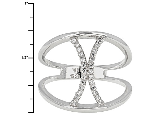 Bella Luce ® .26ctw Rhodium Over Sterling Silver Ring  (.13ctw Dew) - Size 5