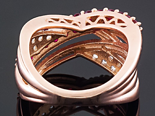 Bella Luce ® 1.85ctw Lab Created Ruby & White Diamond Simulant Eterno ™ Rose Ring - Size 6