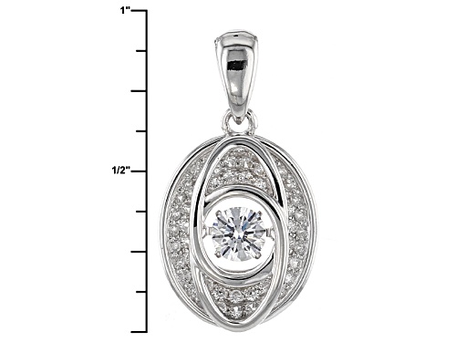 Bella Luce ® 1.00ctw Rhodium Over Sterling Silver 