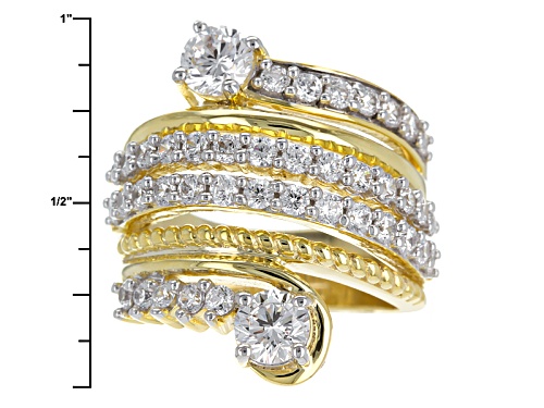 Bella Luce ® 4.43ctw Diamond Simulant Round Eterno ™ Yellow Ring (2.12ctw Dew) - Size 6