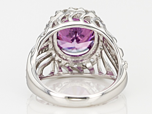 Bella Luce Luxe ™ with Fancy Purple And White Cubic Zirconia Rhodium Over Silver Ring - Size 7