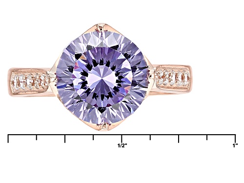 Bella Luce ® Dillenium 7.08ctw Lavender And White Diamond Simulants Eterno ™ Rose Ring - Size 10