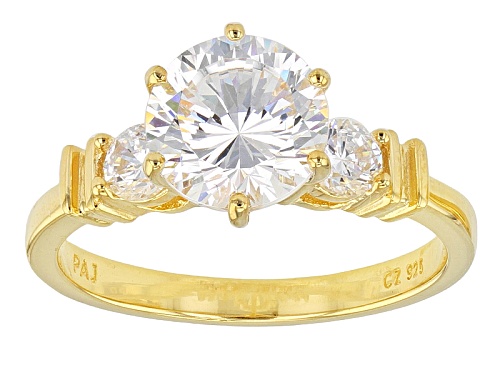 Bella Luce® Dillenium Cut 4.54ctw Diamond Simulant Eterno ™ Yellow Ring With Band(2.82ctw Dew) - Size 12