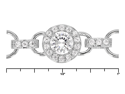 Bella Luce ® Dillenium 7.21ctw Rhodium Over Sterling Silver Bracelet (4.67ctw Dew) - Size 8