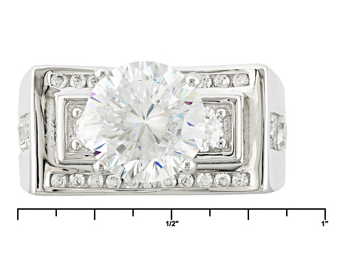 Bella Luce ® Dillenium Cut 6.70ctw Rhodium Over Sterling Silver Ring (3.97ctw Dew) - Size 8
