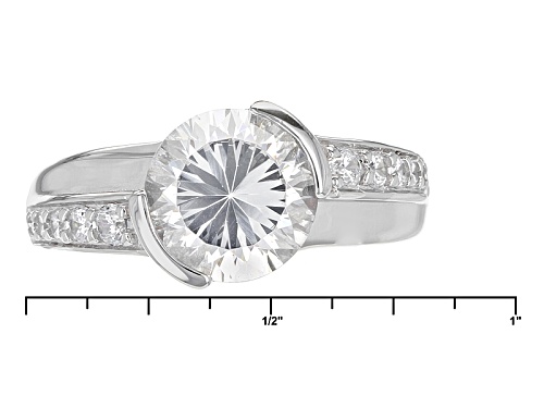Bella Luce ® Dillenium Cut 5.02ctw Rhodium Over Sterling Silver Ring (2.98ctw Dew) - Size 8