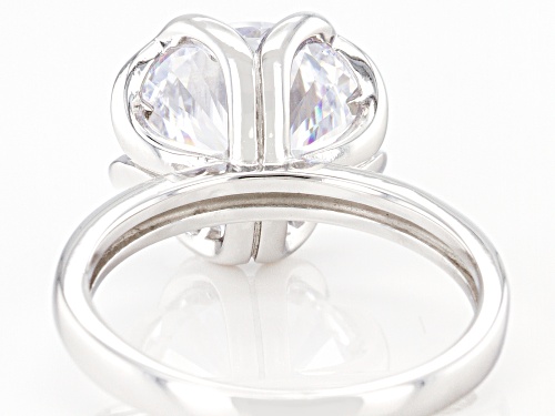 Bella Luce ® Dillenium 8.83ctw Rhodium Over Sterling Silver Solitare Ring (4.91ctw DEW) - Size 11