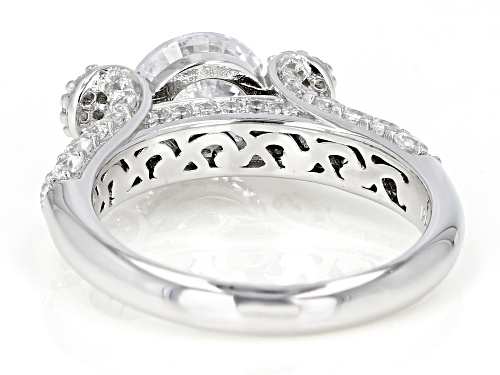 Bella Luce ® 5.02ctw Dillenium Rhodium Over Sterling Silver Ring (3.01ctw DEW) - Size 11