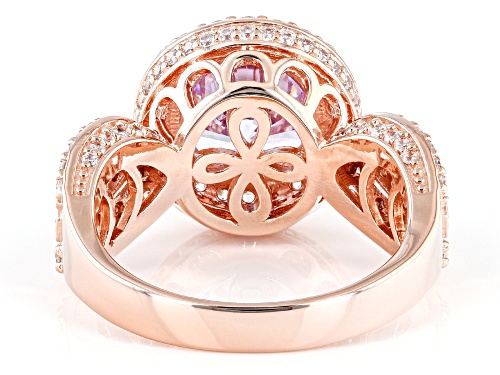 Bella Luce® 8.23ctw Dillenium Cut Lavender And White Diamond Simulants Eterno™ Rose Ring - Size 6