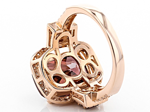Bella Luce ®Esotica ™ 10.35ctw Blush Zircon And White Diamond Simulants Eterno ™ Rose Ring - Size 5