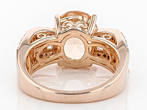 Bella Luce ® 5.07CTW Esotica ™ Morganite & White Diamond Simulants Eterno ™ Rose Ring - Size 11