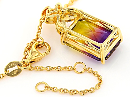 Bella Luce ® 5.39CTW Esotica ™ Ametrine & White Diamond Simulants Eterno ™ Pendant With Chain