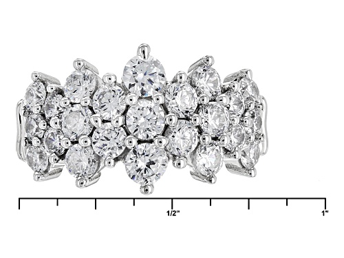Bella Luce ® 4.05ctw Diamond Simulant 10k White Gold Ring (2.21ctw Dew) - Size 9