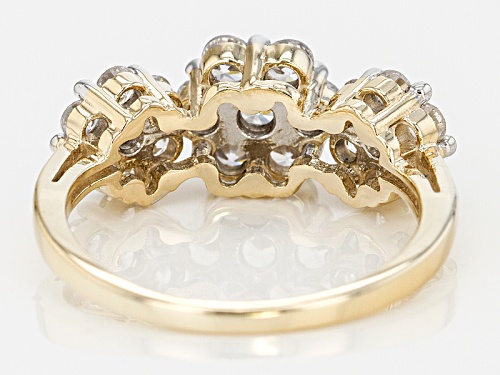 Bella Luce ® 2.25ctw White Diamond Simulant 10k Yellow Gold Ring (.93ctw Dew) - Size 12