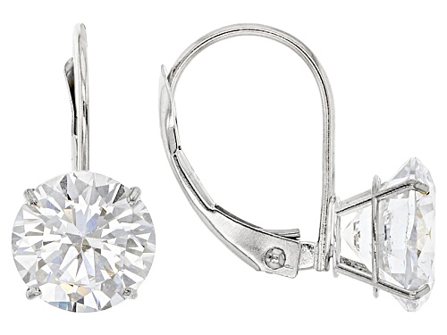 Bella Luce ® 10.38ctw White Diamond Simulant 10k White Gold Earrings & Pendant With Chain Set
