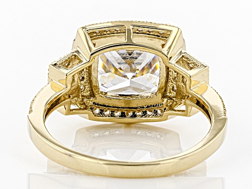 Bella Luce ® 5.91CTW White Diamond Simulant 10K Yellow Gold Ring (3.05CTW DEW) - Size 7