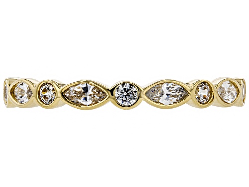 Bella Luce ® 1.89CTW White Diamond Simulant 10K Yellow Gold Ring (0.49CTW DEW) - Size 10